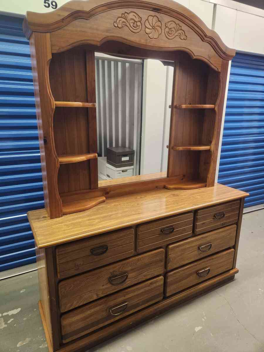 Wooden Hutch Mirror - Plant City, Florida