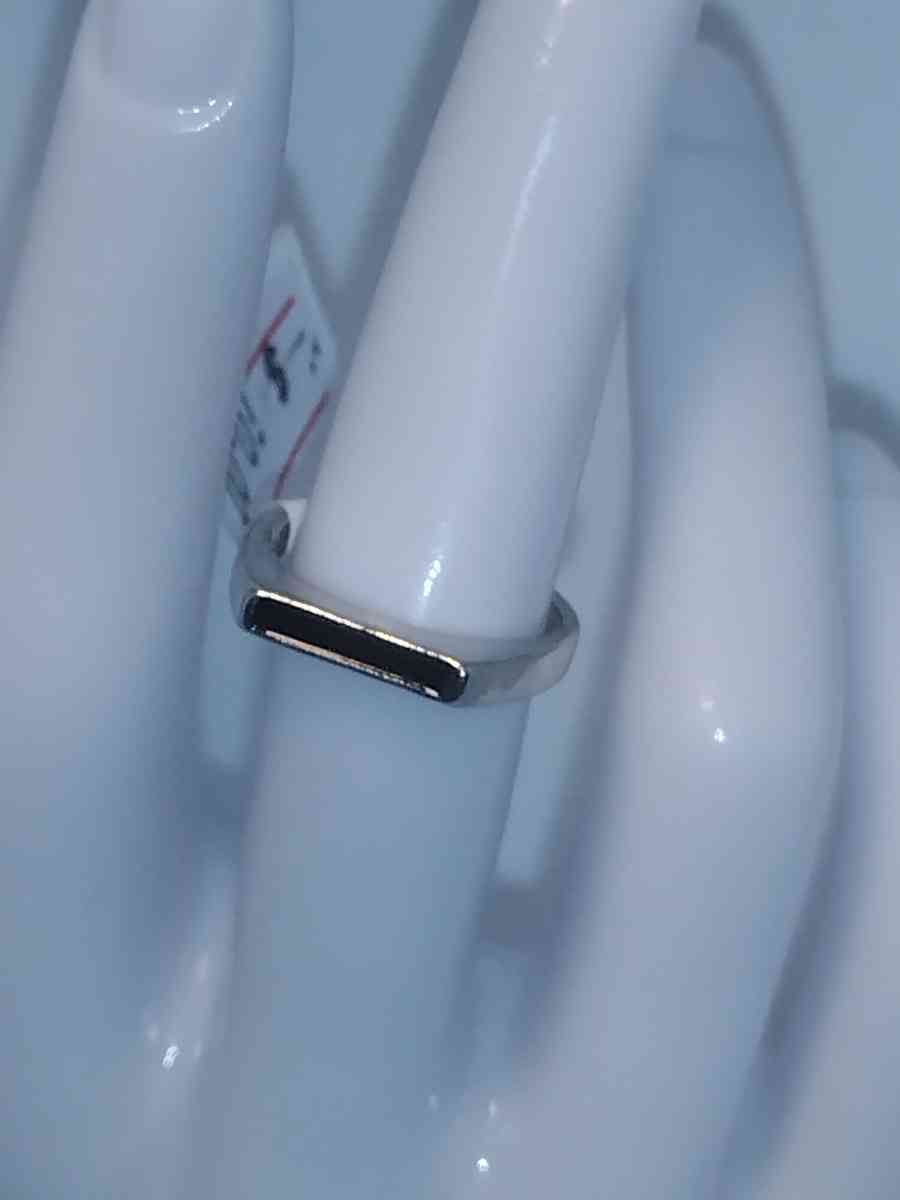 Black Rectangle Retro Geometric Ring - Roanoke, Virginia - FleaMarketBay