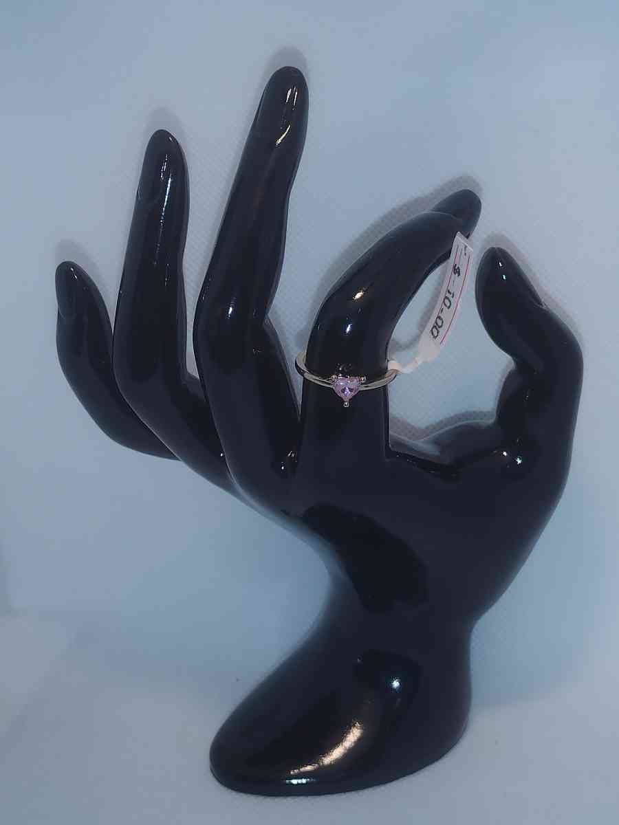 Pink Heart Stone Chic Rhinestone Ring - Roanoke, Virginia - FleaMarketBay
