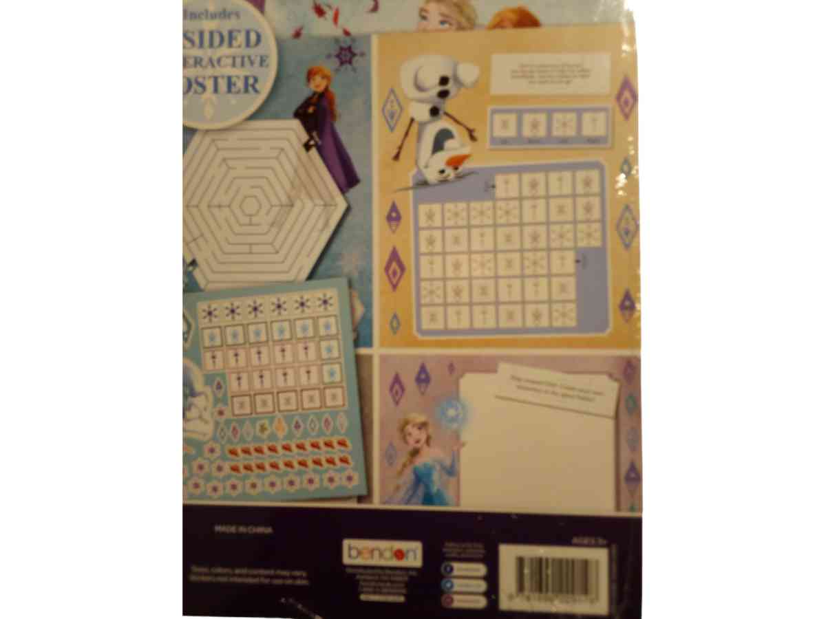 DISNEYS FROZEN ACTIVITY SET INCLUDES 2 SIDED INTERACT POSTER - Sanford, Florida - FleaMarketBay