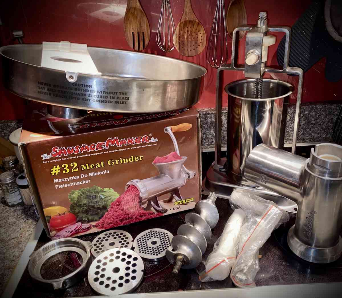 Commercial Grade Multi Piece Meat Grinder Bundle