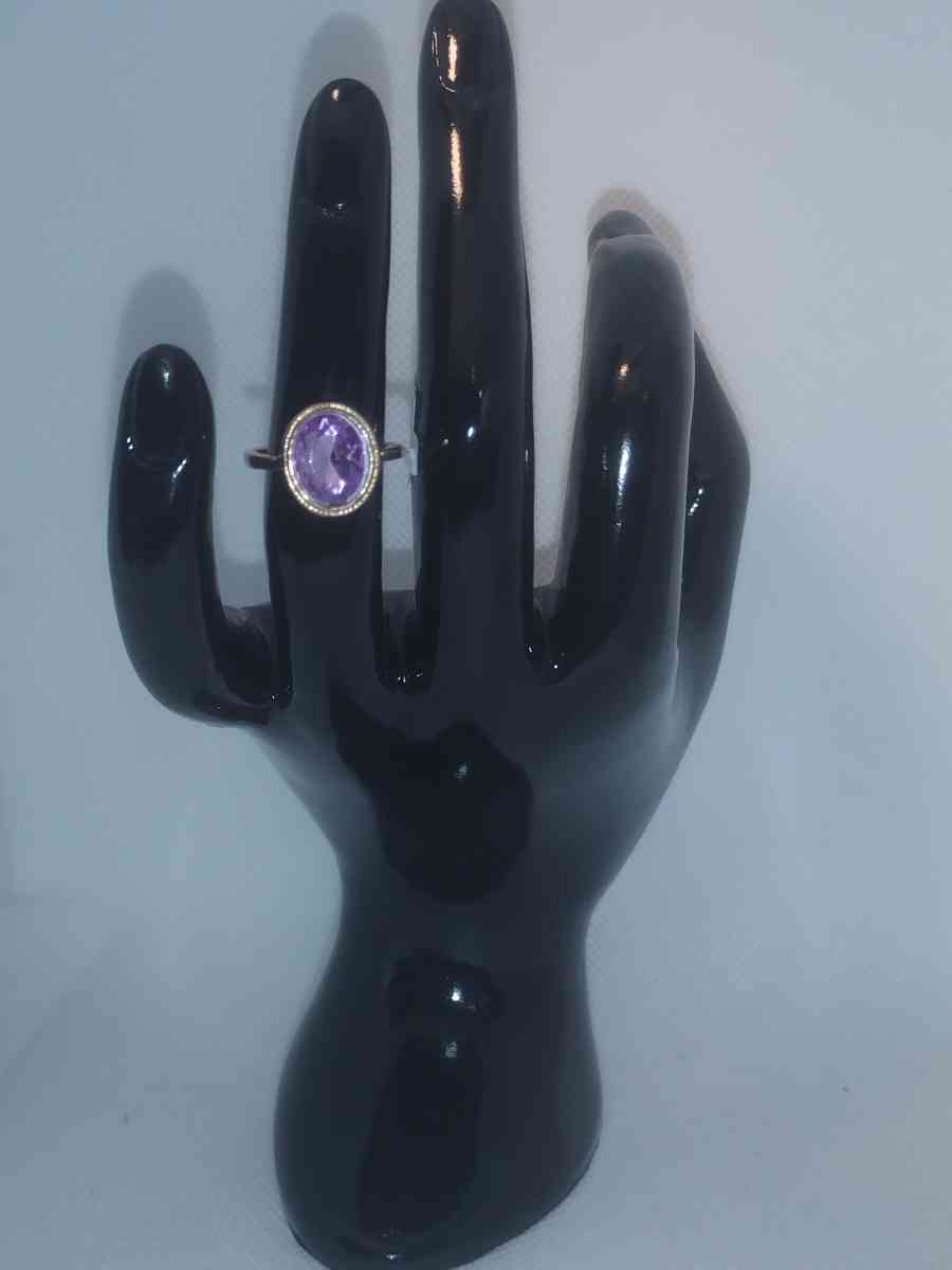Purple Circle chic Rhinestone Ring - Roanoke, Virginia - FleaMarketBay
