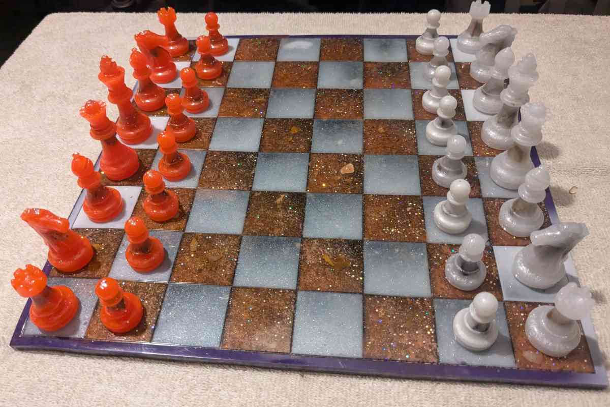 Petrified Wood Chess Set - Calhan, Colorado - FleaMarketBay