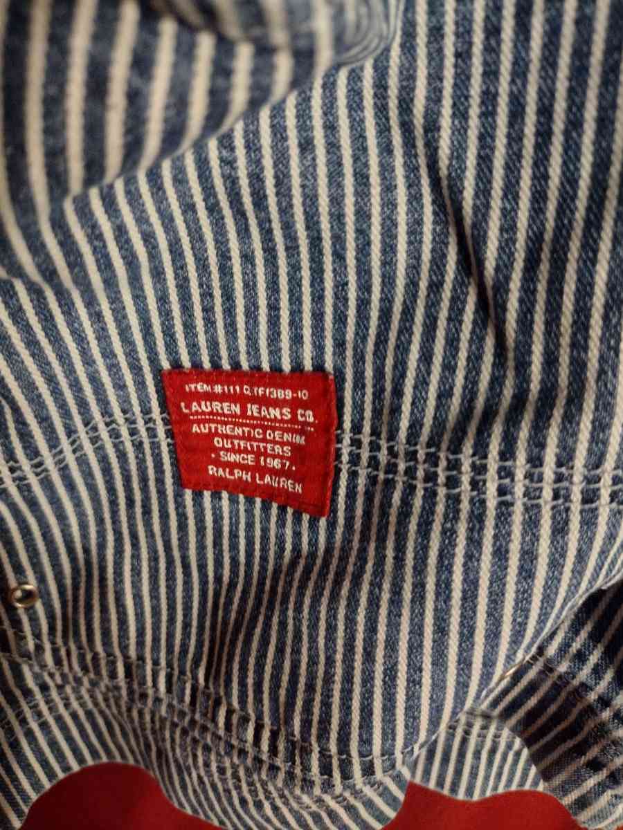 Lauren Jean company denim train strip jacket - Saint Louis, Missouri - FleaMarketBay