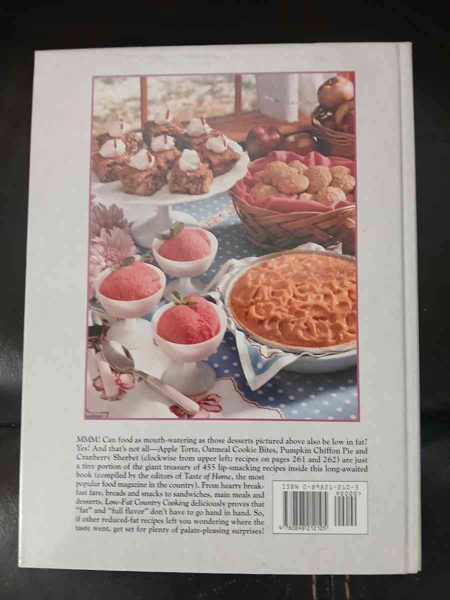 Low fat recipes country cooking book - Indianapolis, Indiana - FleaMarketBay