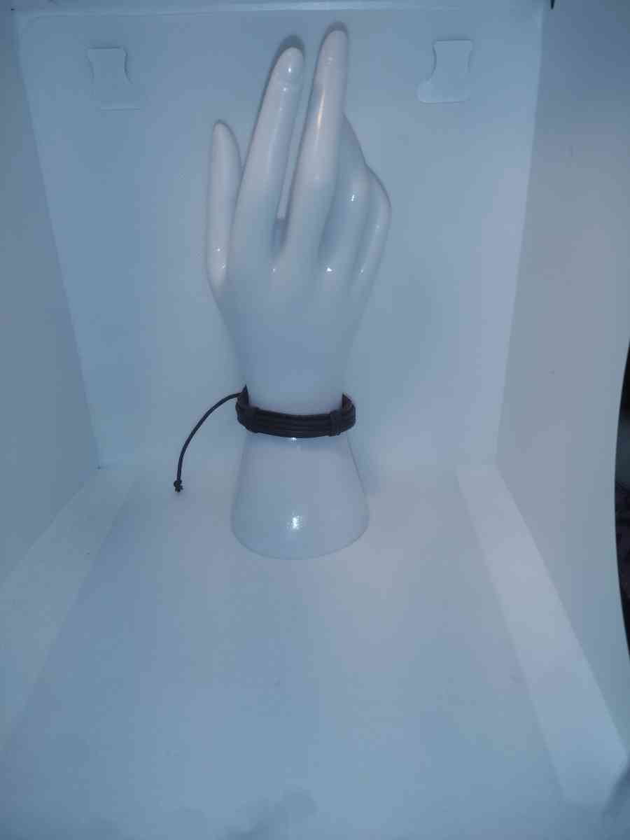 Faux Leather Bracelet 3 Cord Brown - Roanoke, Virginia - FleaMarketBay