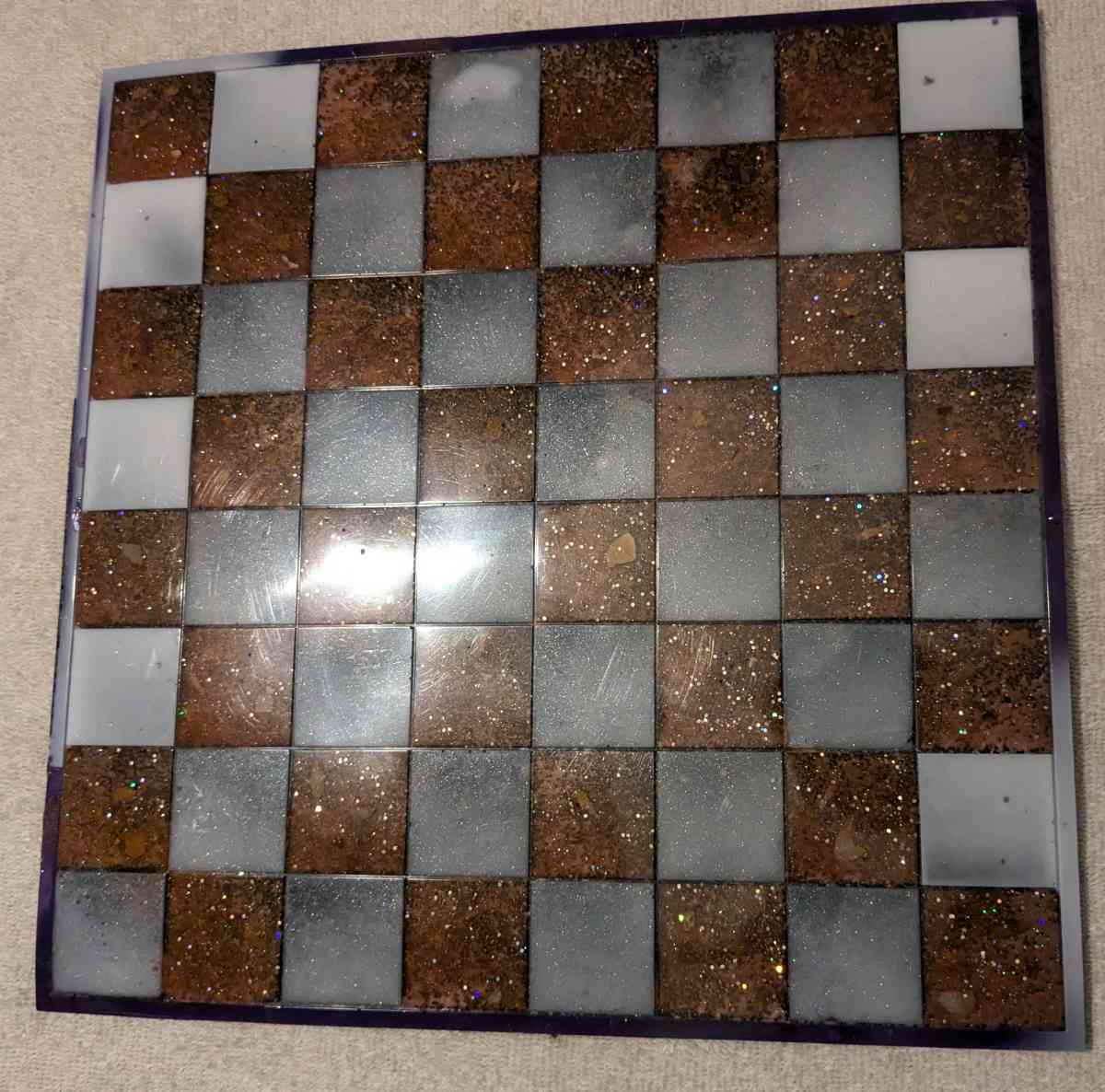 Petrified Wood Chess Set - Calhan, Colorado - FleaMarketBay