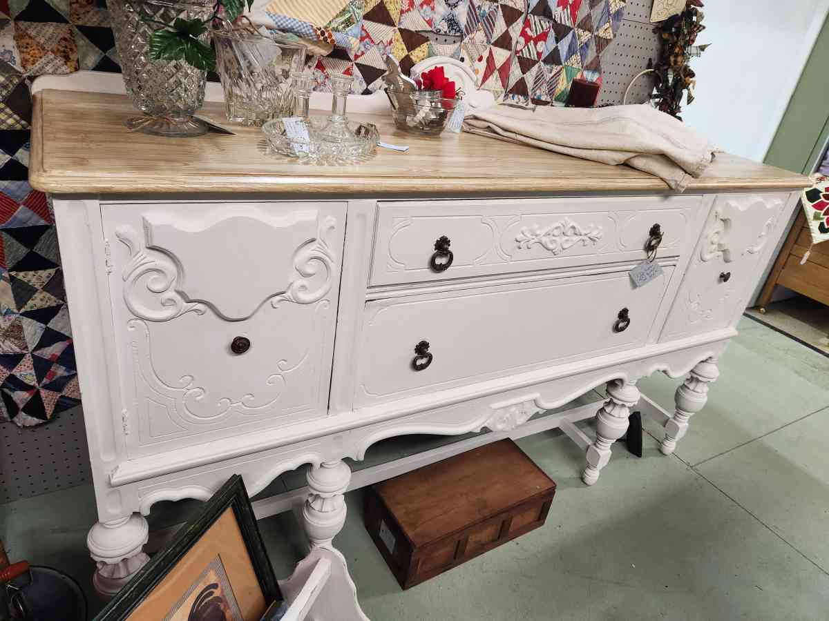 66 Buffet Server or Sideboard in White - Alexander, North Carolina - FleaMarketBay