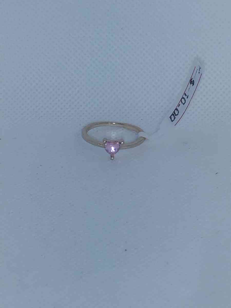 Pink Heart Stone Chic Rhinestone Ring - Roanoke, Virginia - FleaMarketBay
