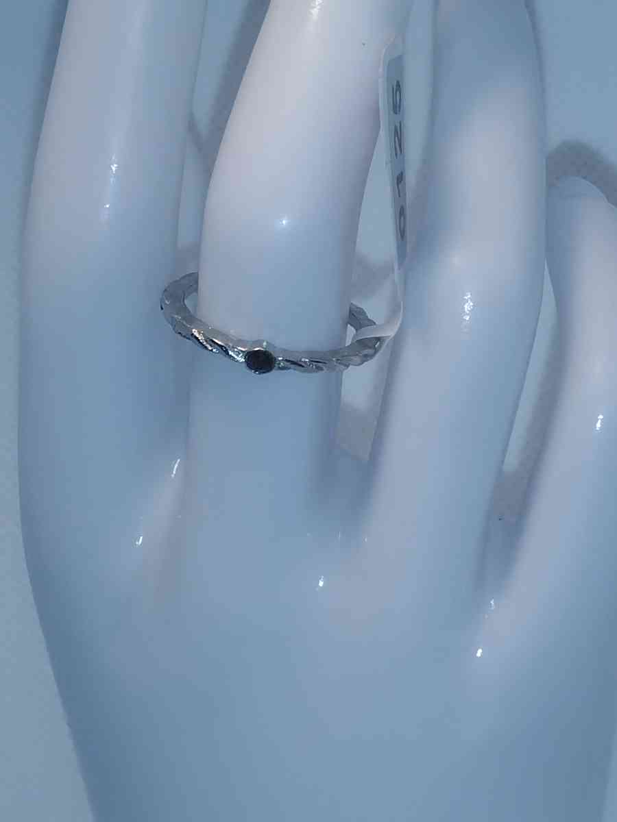 Black Stone Retro Geometric Ring - Roanoke, Virginia - FleaMarketBay