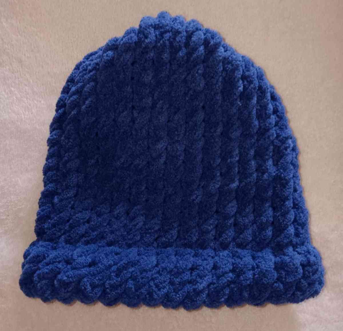 Knitted Blue Childrens Beanie - Nashville, Arkansas - FleaMarketBay