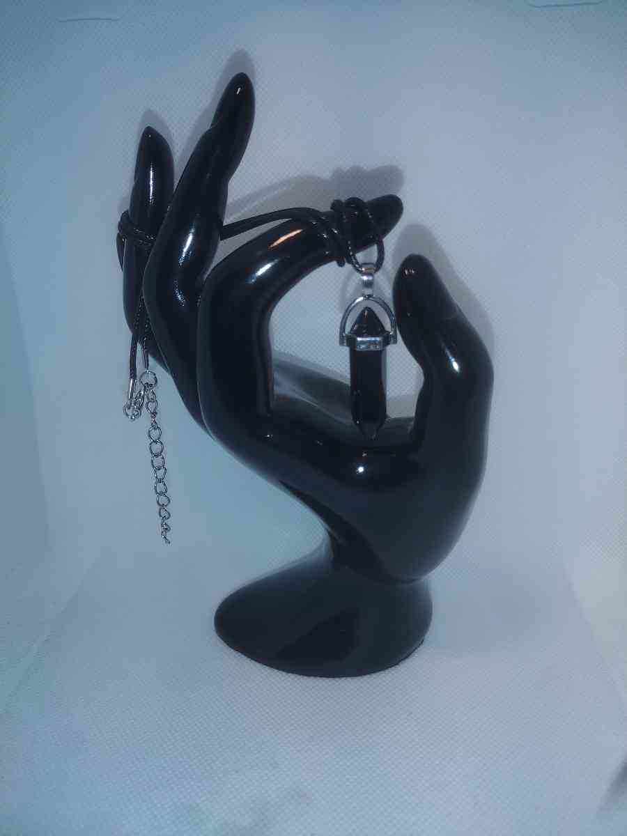 Onyx Glass Pendant Necklace - Roanoke, Virginia