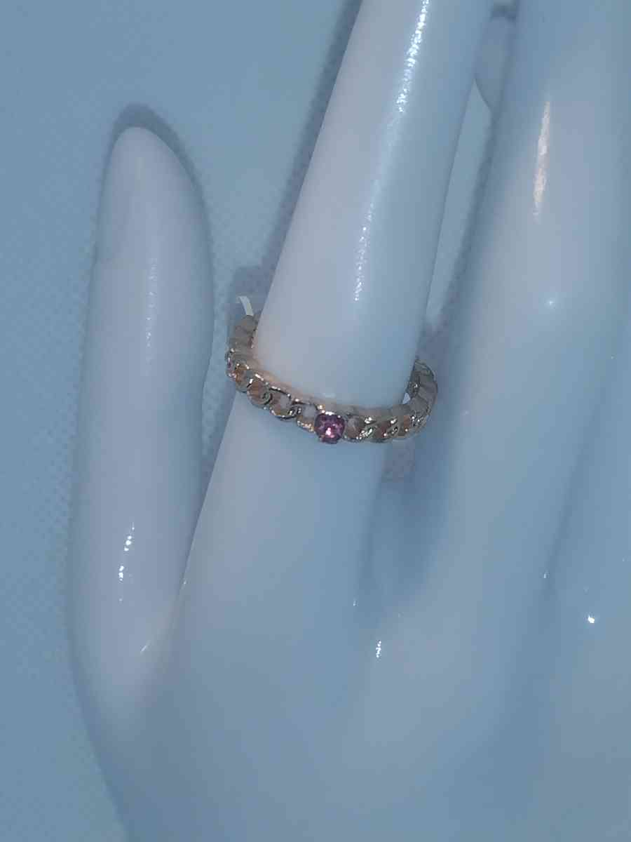Pink Chain Chic Rhinestone Ring - Roanoke, Virginia - FleaMarketBay