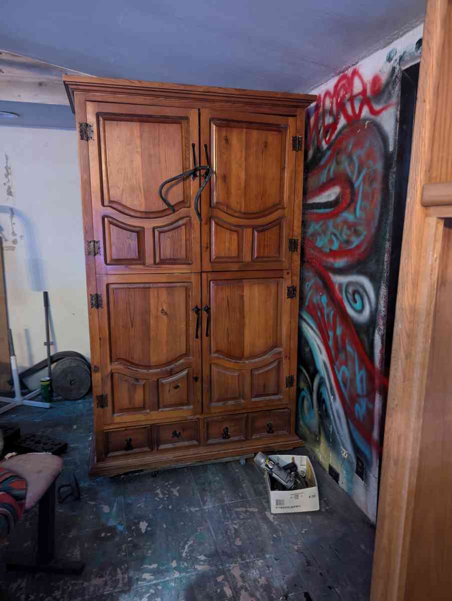 early 1900 closet cabinet - Taos, New Mexico - FleaMarketBay