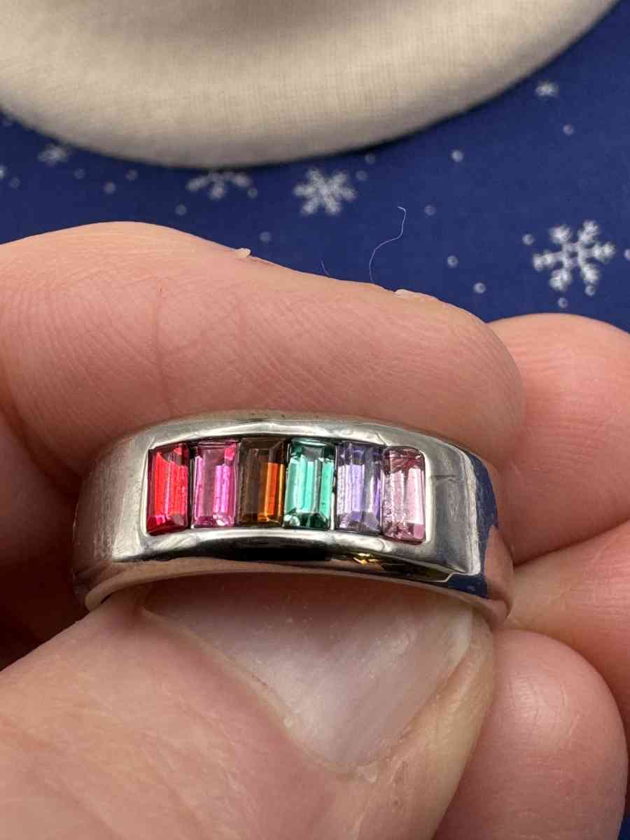2016 New Stainless Steel  Silver Band Shiny Rhinestones  Rin - Gallatin, Tennessee - FleaMarketBay