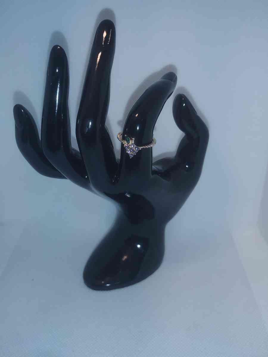 White Grape Chic Rhinestone Ring - Roanoke, Virginia - FleaMarketBay
