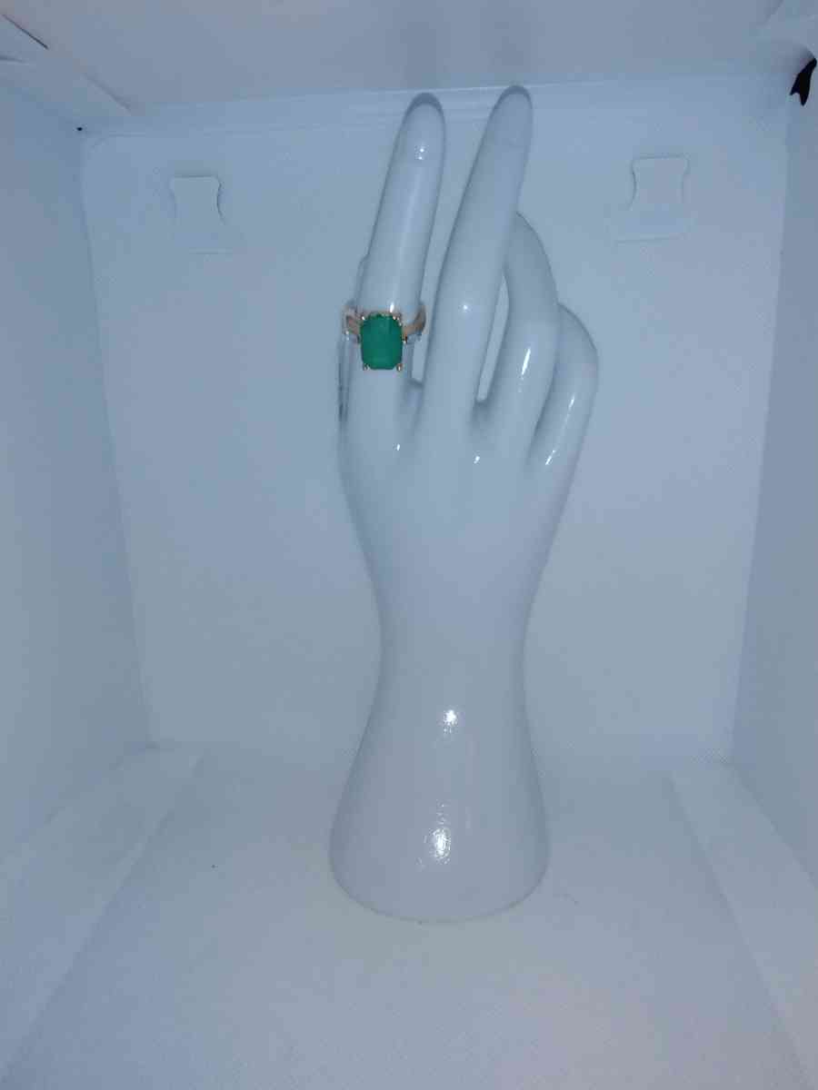Radiant Green Chic Rhinestone Ring - Roanoke, Virginia