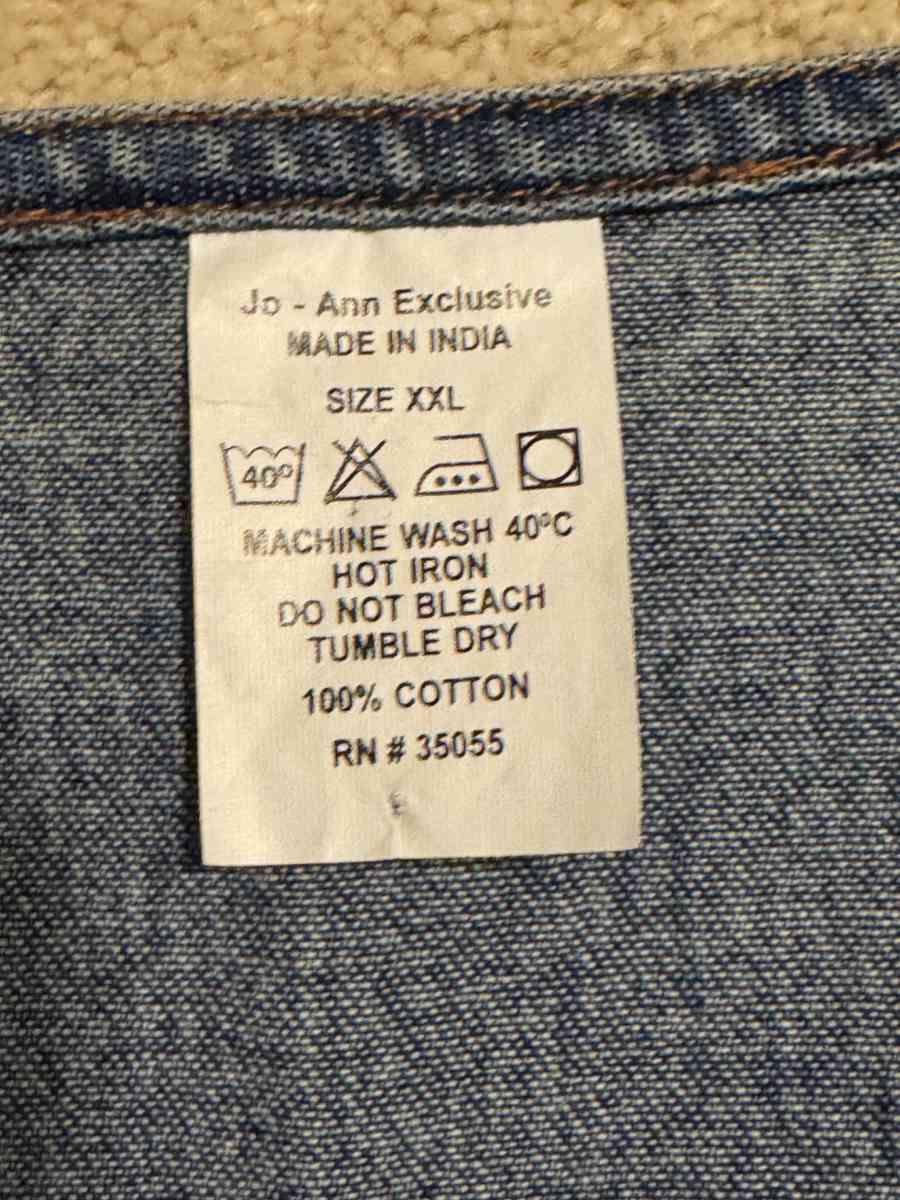 1046 New Womens Basket Decal Embroidered Denim Vest Blue Siz - Gallatin, Tennessee - FleaMarketBay