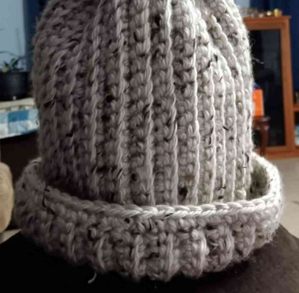 Cream Crochet Adult Beanie - Nashville, Arkansas - FleaMarketBay