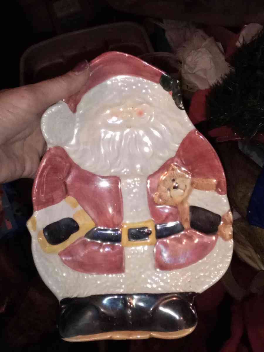 Santa candy dish - Temple, Georgia - FleaMarketBay