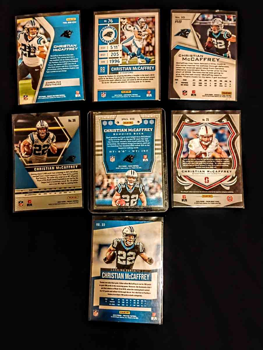 christian mcaffrey 6 card lot - Abbott, Texas - FleaMarketBay