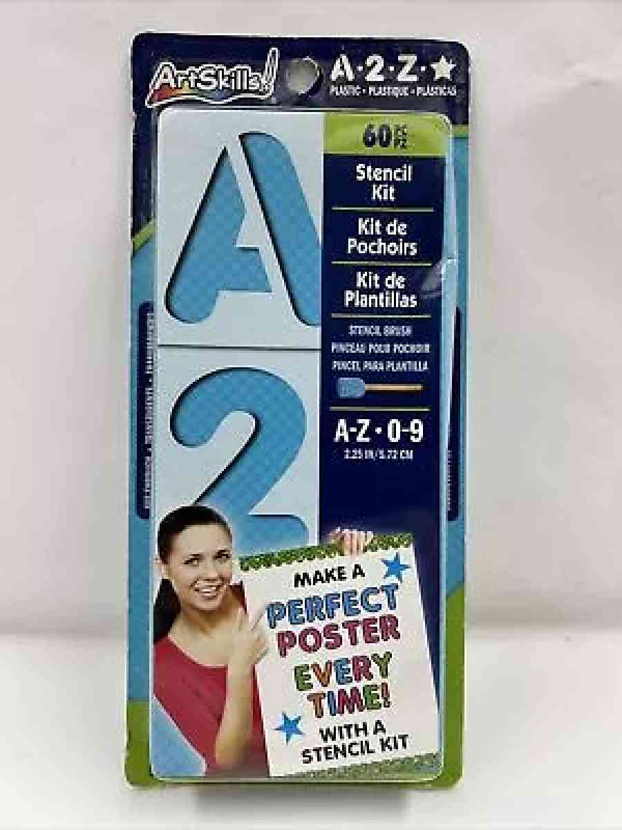 ArtSkills 225 Letter  Number Stencil 60 Pieces - Demopolis, Alabama