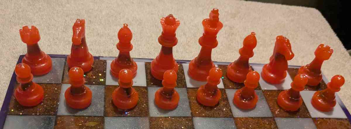 Petrified Wood Chess Set - Calhan, Colorado - FleaMarketBay