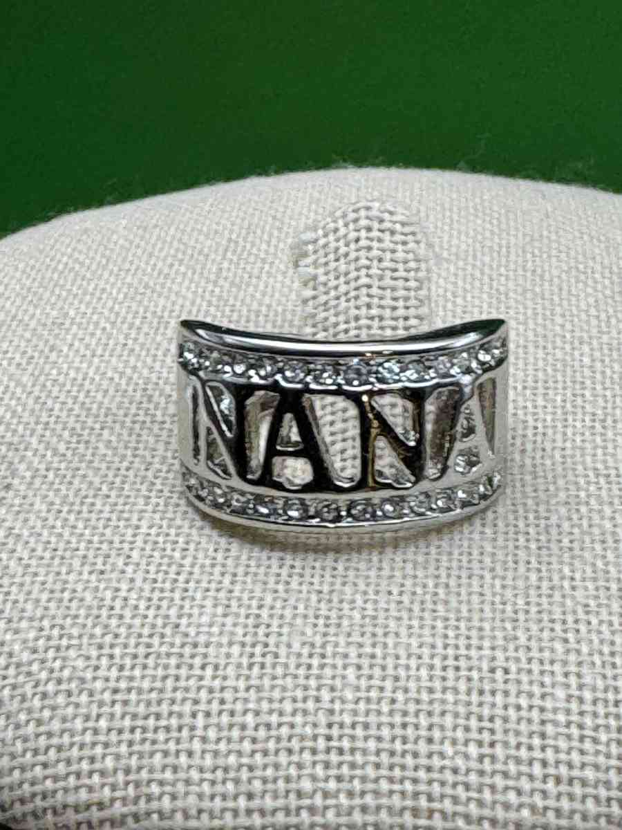 2034PTT Stainless With Rhinestones Nana Band Ring - Gallatin, Tennessee