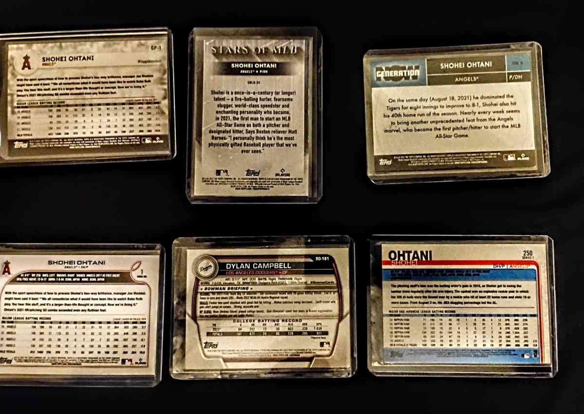 SHOHEI OHTANI 6 Card Lot - Abbott, Texas - FleaMarketBay