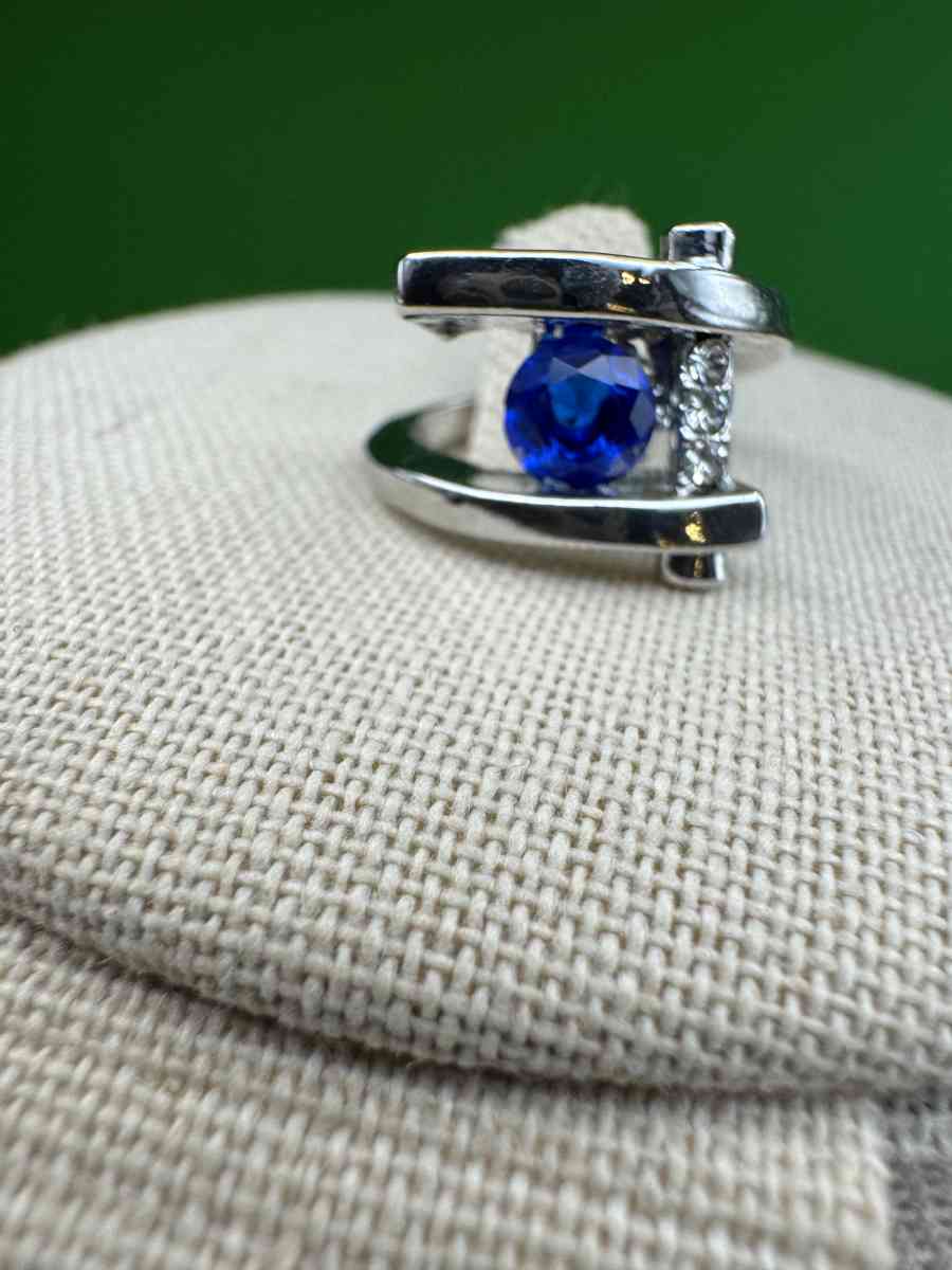 2023PTT New Beautiful  Silver Color Blue Gemstone Geometric - Gallatin, Tennessee - FleaMarketBay