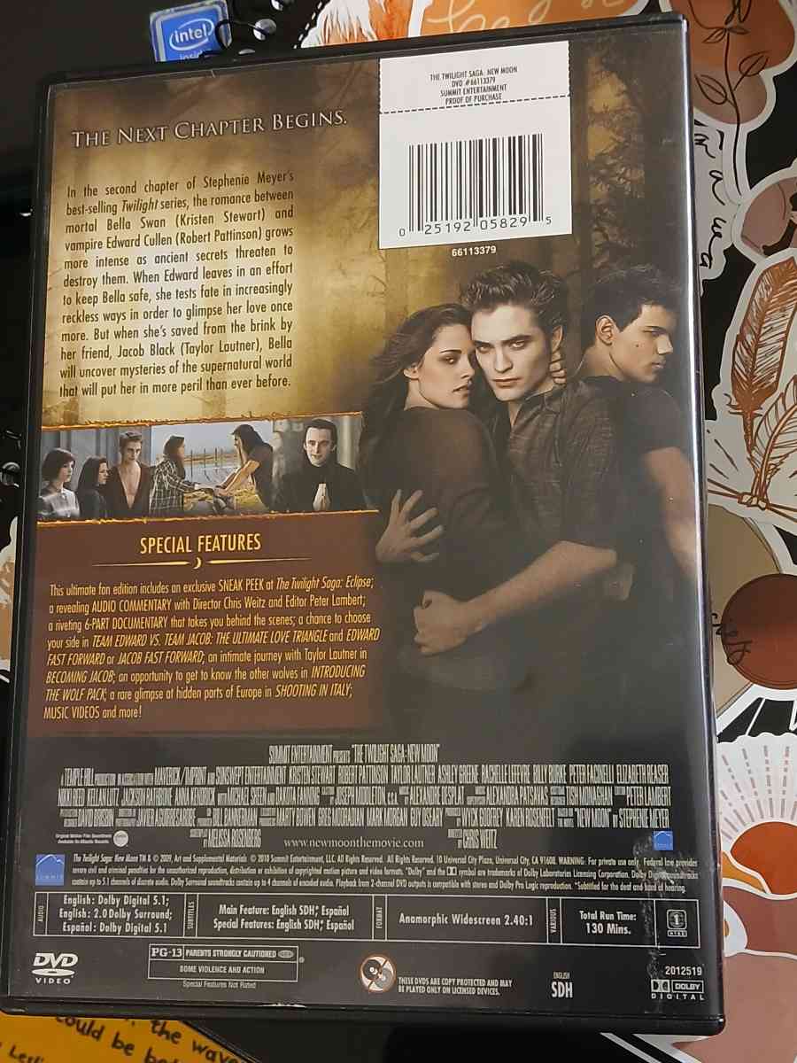 Twilight Saga  2 New Moon DVDs - Indianapolis, Indiana - FleaMarketBay