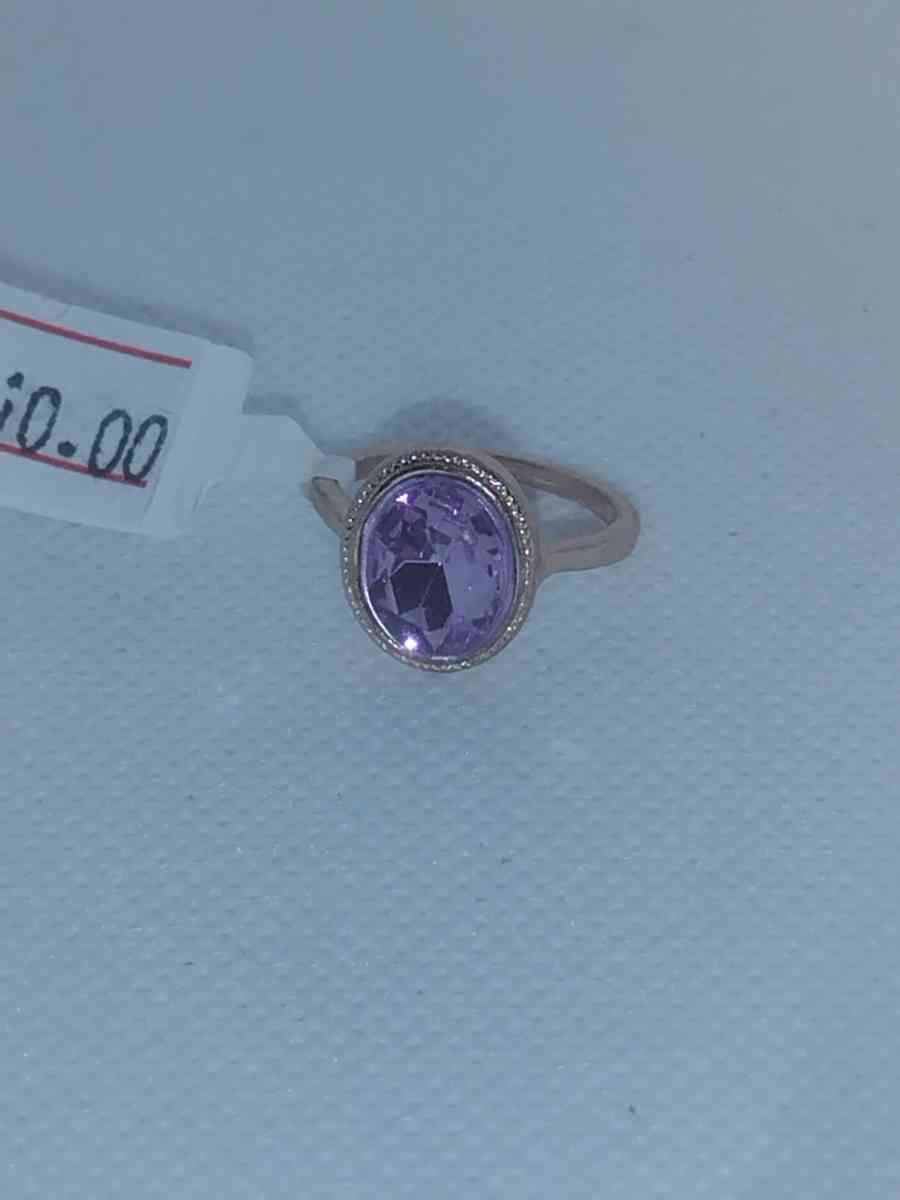 Purple Circle chic Rhinestone Ring - Roanoke, Virginia - FleaMarketBay