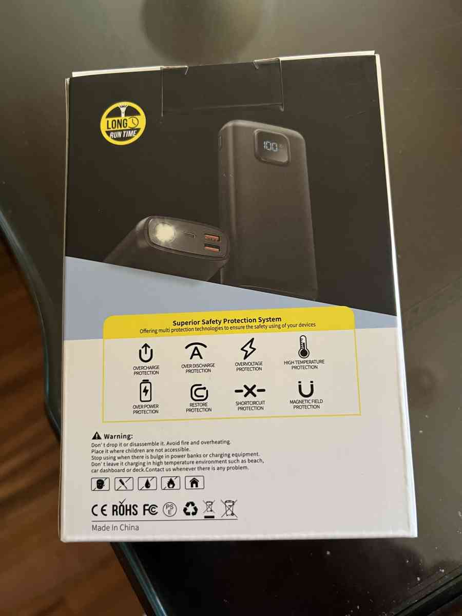 PortableChargerPowerBank  50000mAh Powerbank PD 30W and QC 4 - Bakersfield, California - FleaMarketBay
