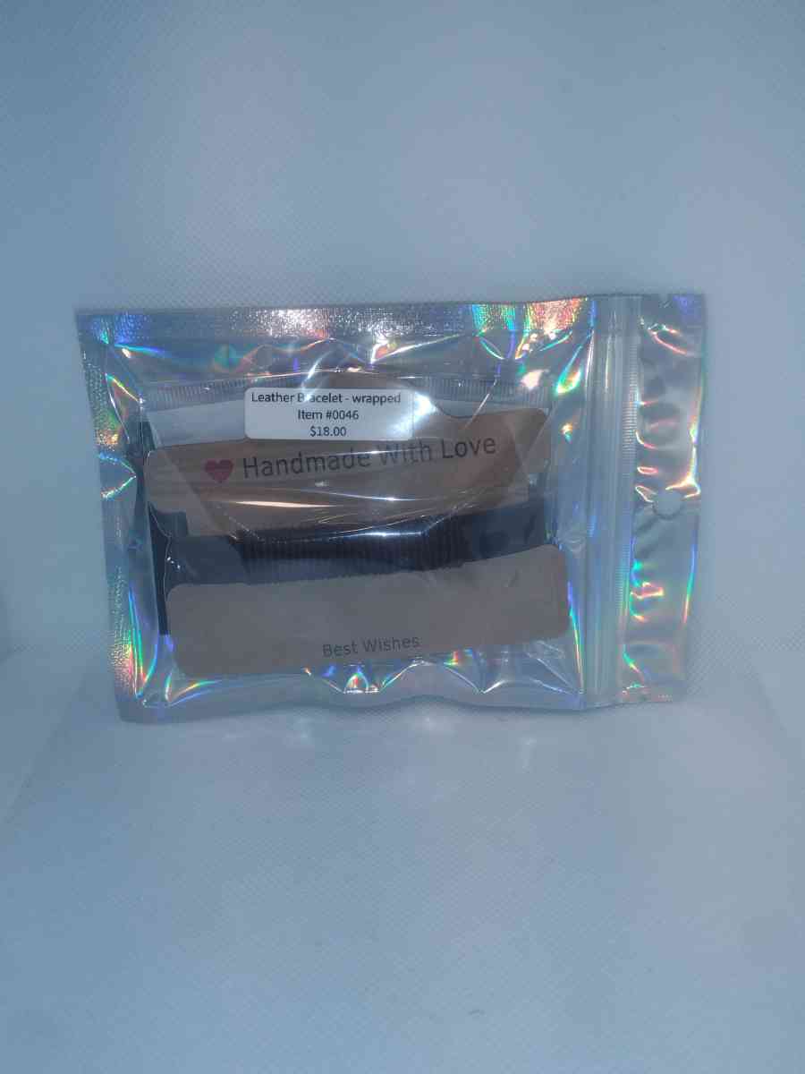 Faux Leather Bracelet wrapped brown - Roanoke, Virginia - FleaMarketBay