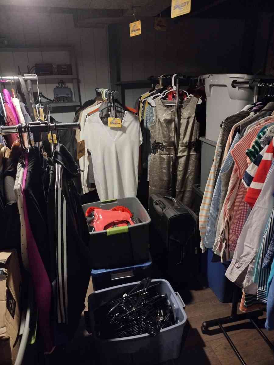 huge inventory of vintage womens clothes and accessories