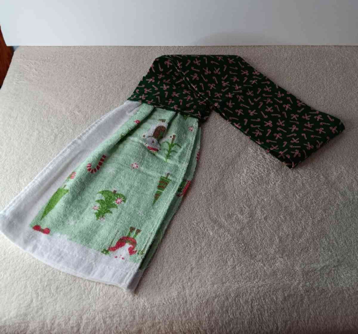 Handmade Scarf Towel Christmas Print - Nashville, Arkansas - FleaMarketBay