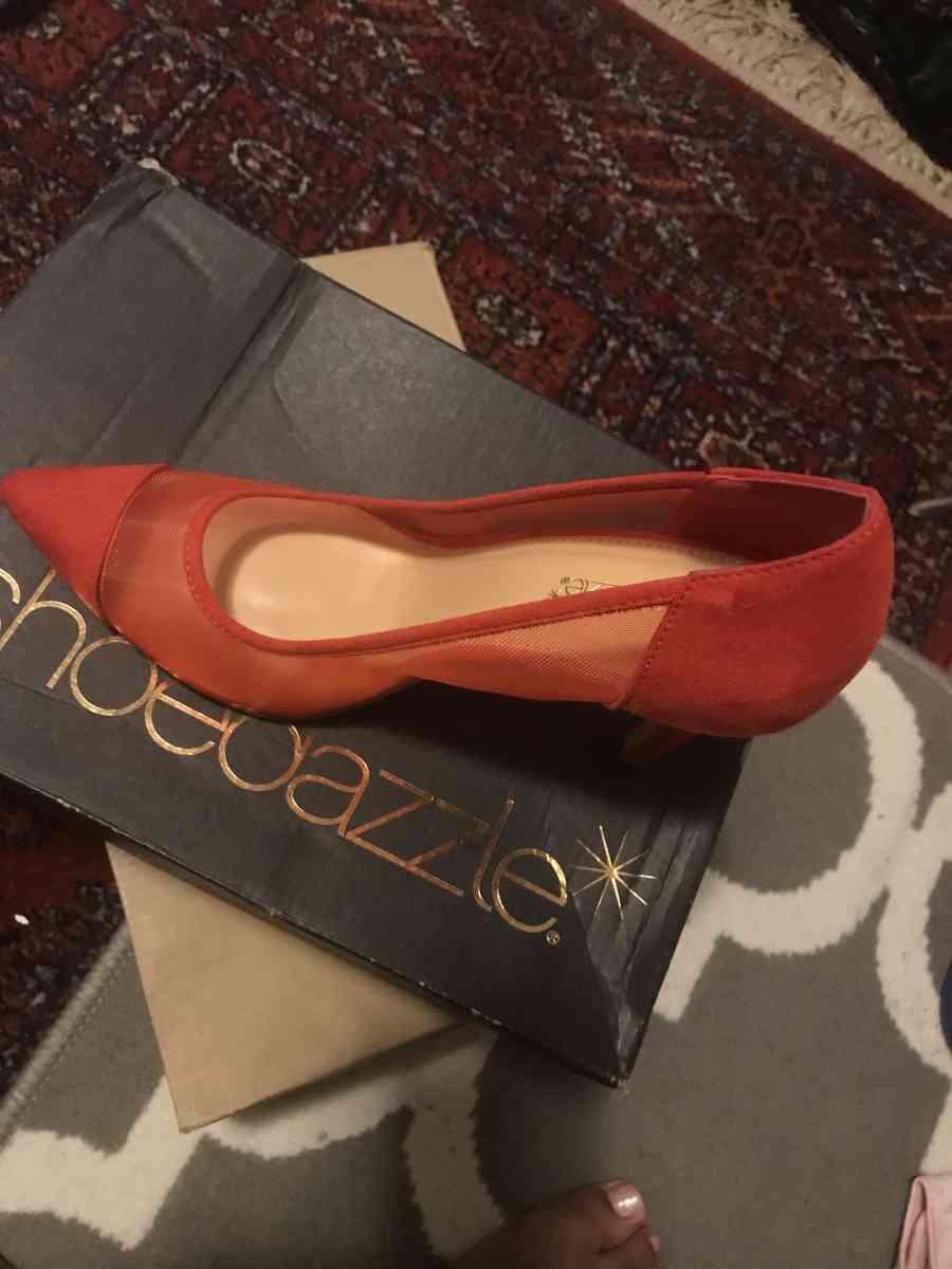 red shoe dazzle breathable heel - Greenville, South Carolina