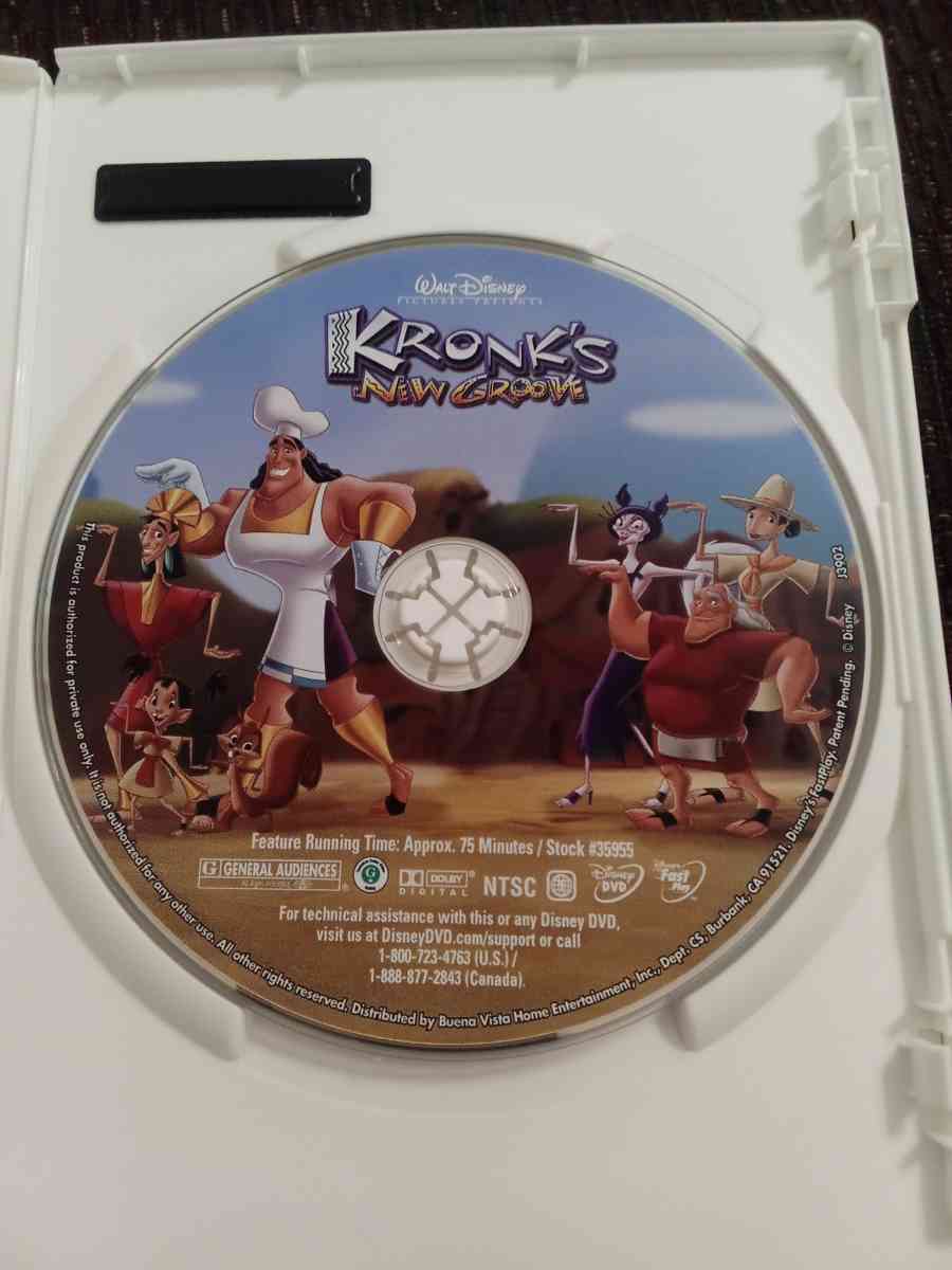 Walt Disneys Kronks New Groove Dvd - Demopolis, Alabama - FleaMarketBay