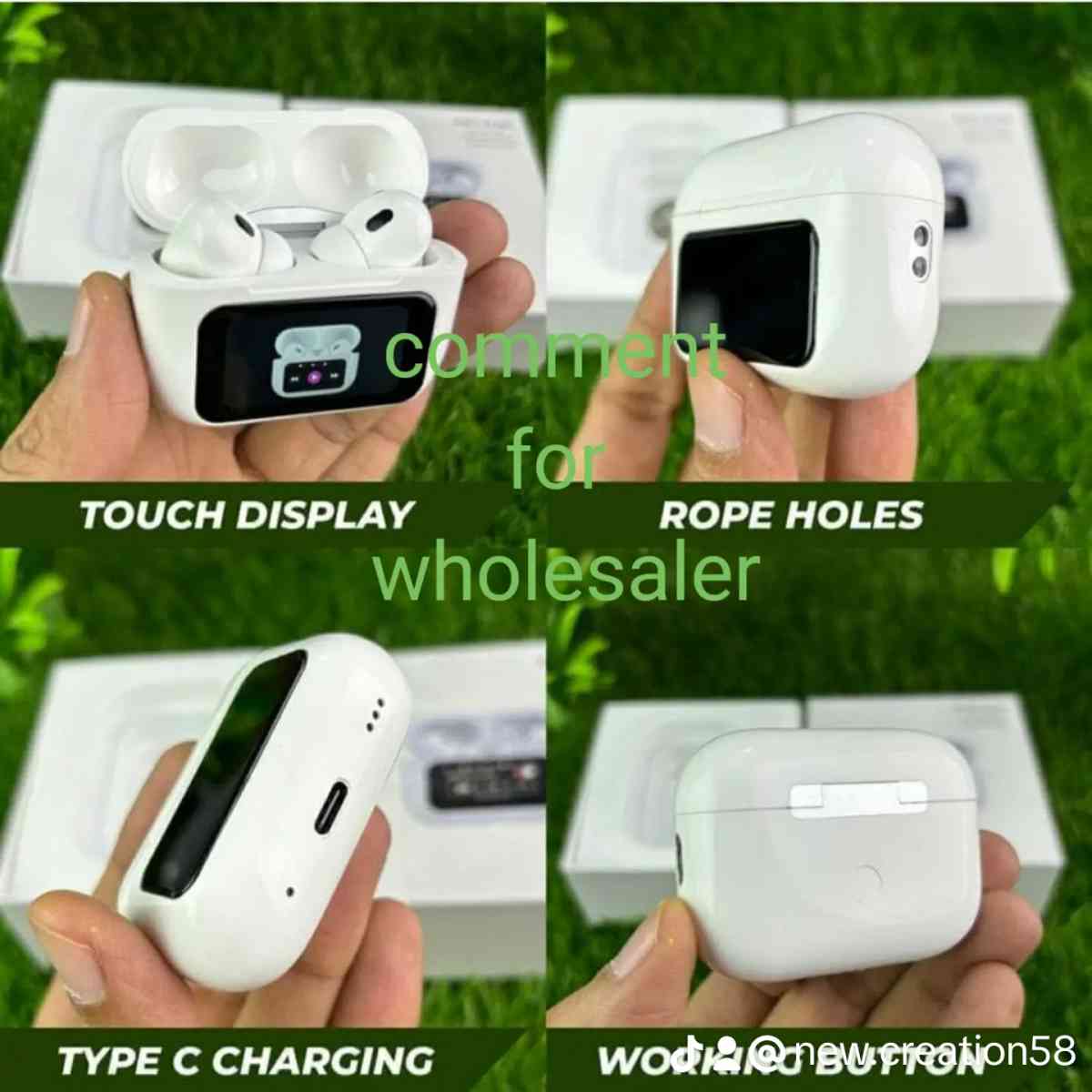 A9 pro wireless earbuds with display - Chicago, Illinois - FleaMarketBay