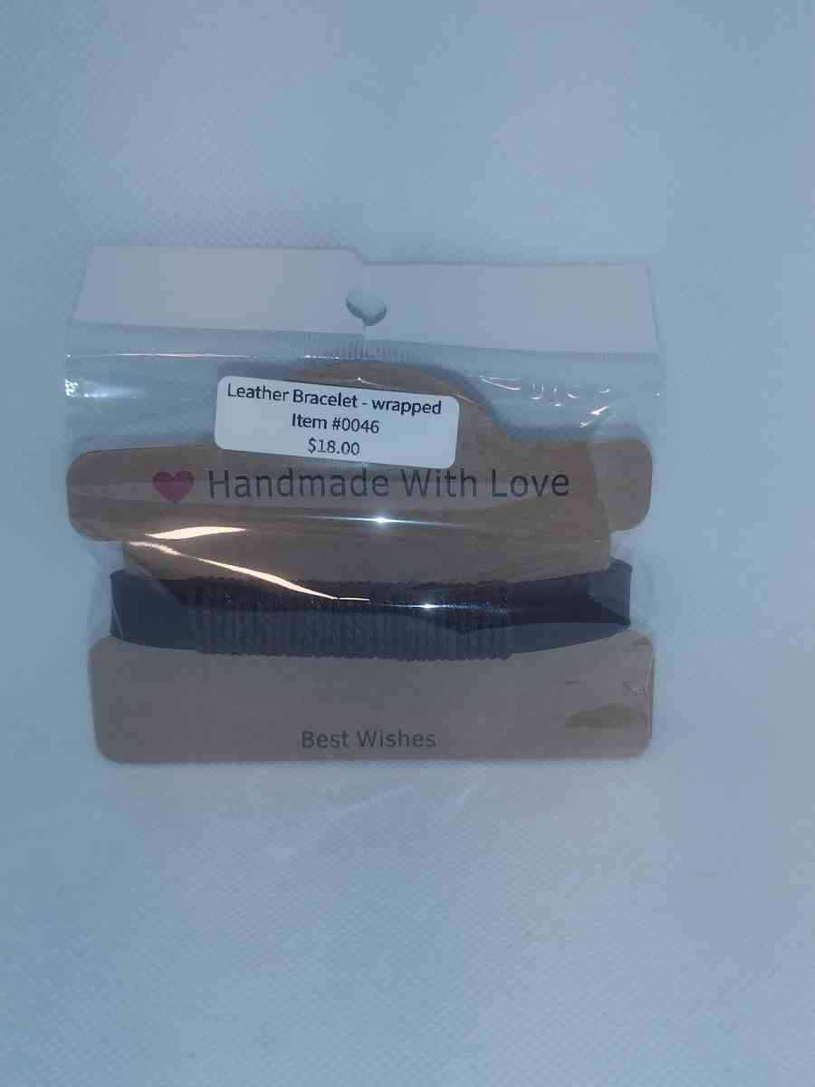 Faux Leather Bracelet wrapped brown - Roanoke, Virginia - FleaMarketBay