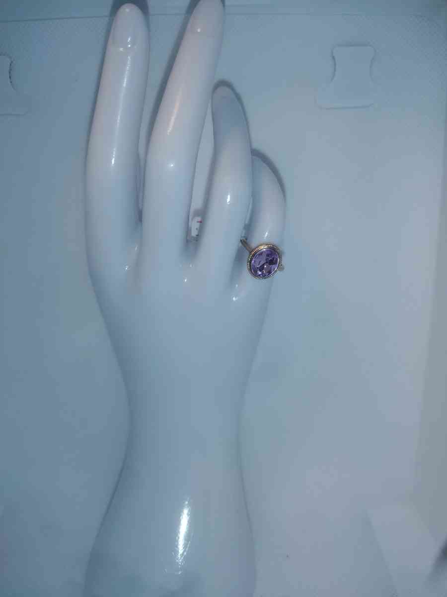 Purple Circle chic Rhinestone Ring - Roanoke, Virginia