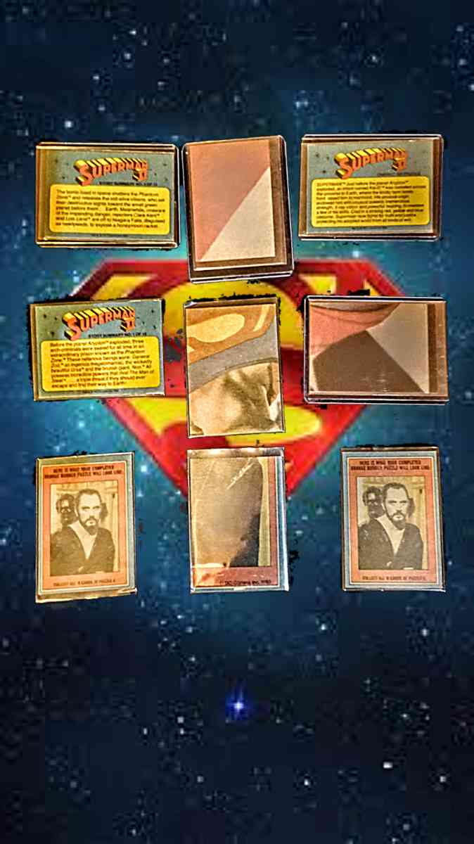 original 1978 Superman the movie cards - Abilene, Texas - FleaMarketBay