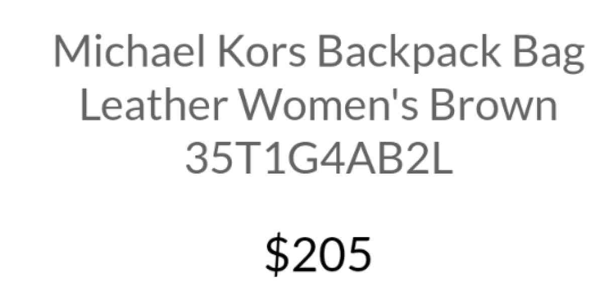 Michael Kors backpack - Coventry, Rhode Island - FleaMarketBay