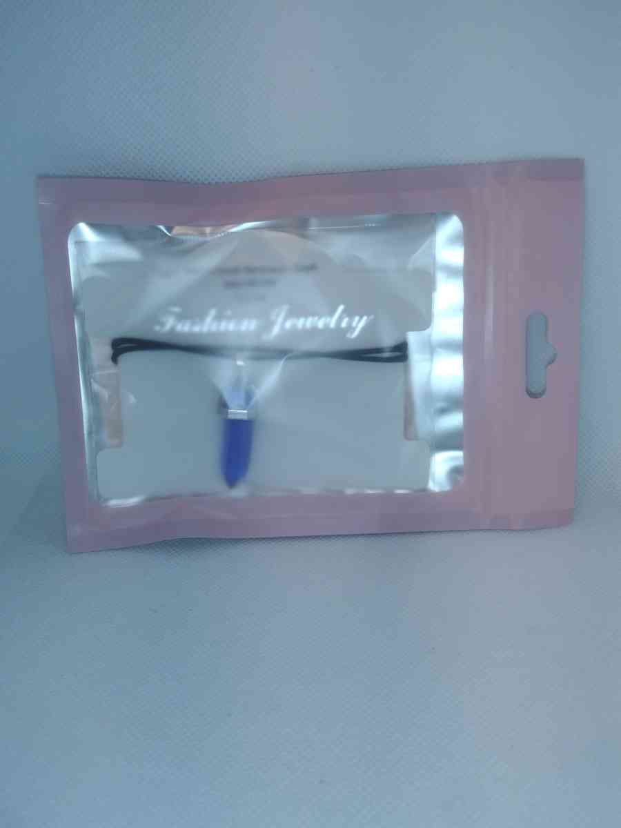 Sapphire Blue Glass Pendant Necklace - Roanoke, Virginia - FleaMarketBay