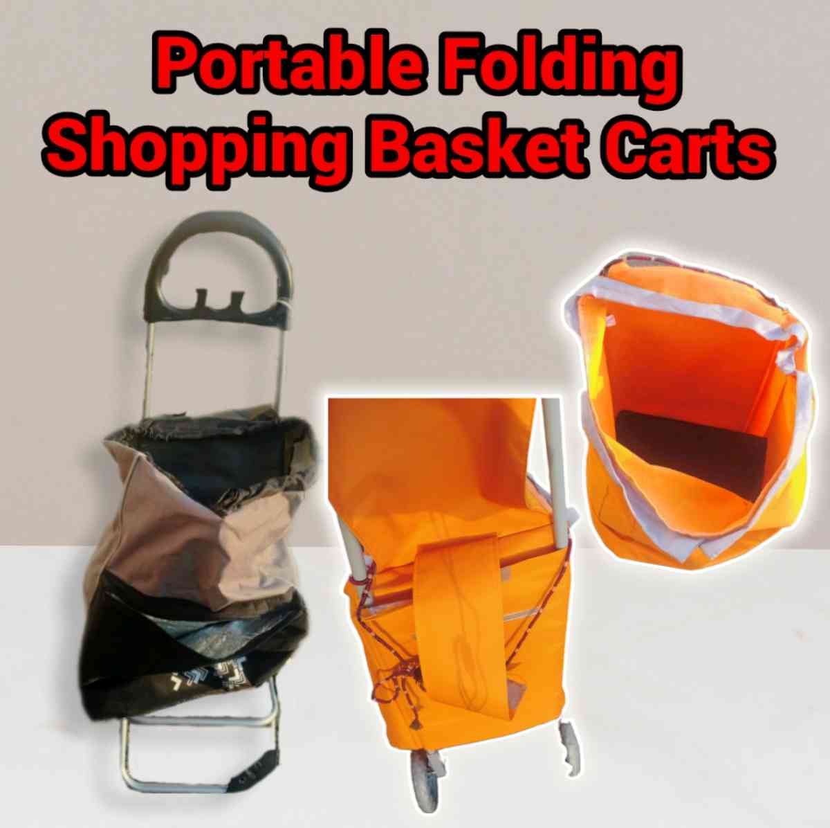 Portable MedLarge Capacity Light Wt Shopping Dolly Trolley - Farmingdale, New York