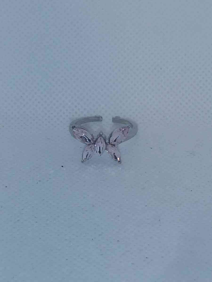 Silver Pink Butterfly Ring - Roanoke, Virginia - FleaMarketBay