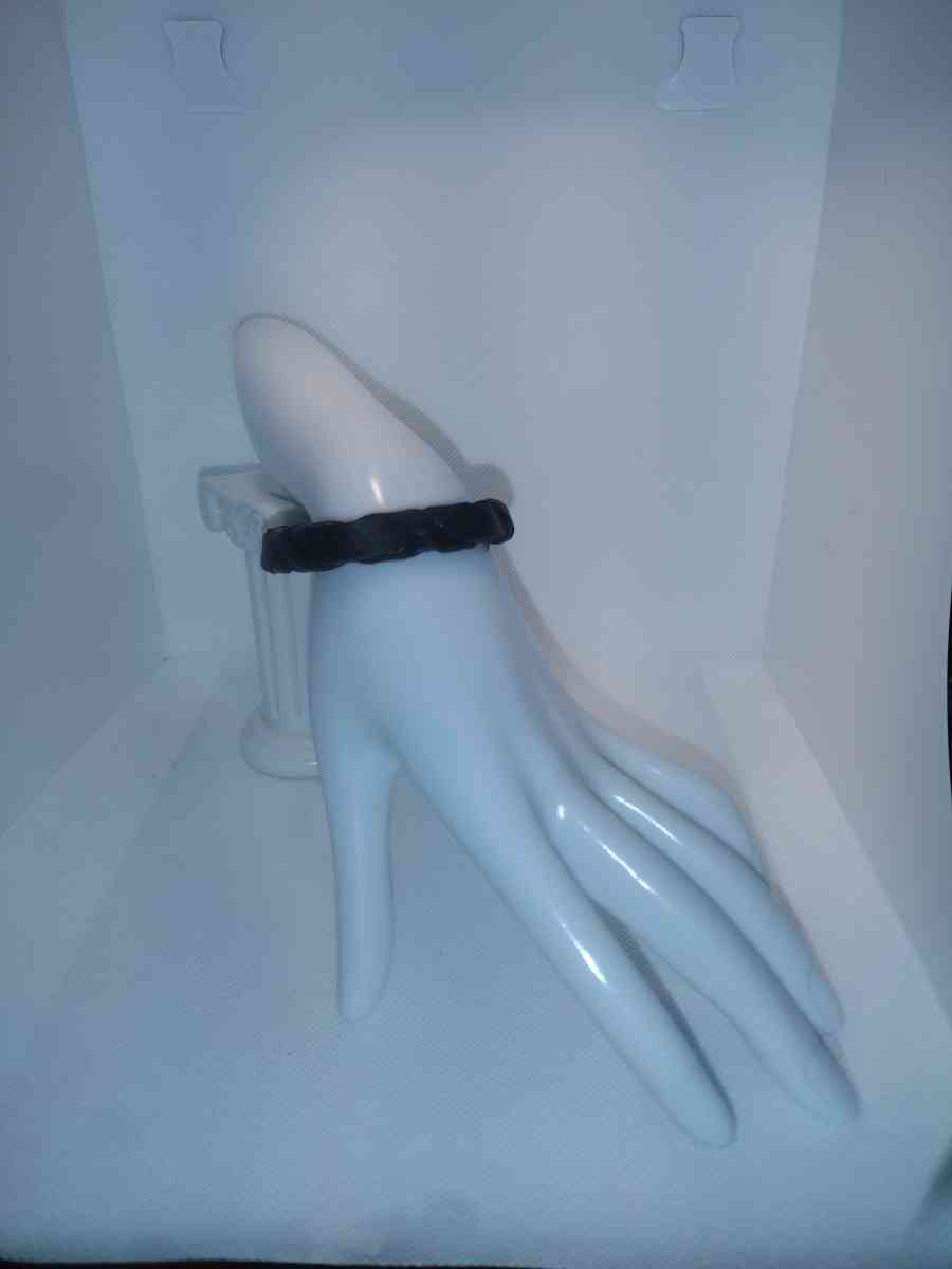 Faux Leather Bracelet criss cross black - Roanoke, Virginia