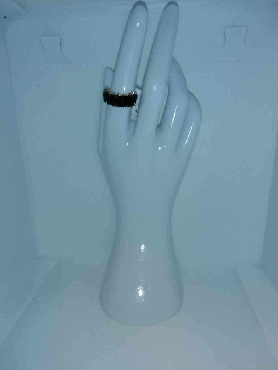 Straight Green Chic Rhinestone Ring - Roanoke, Virginia