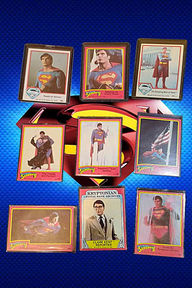 original 1978 Superman the movie card lot - San Augustine, Texas
