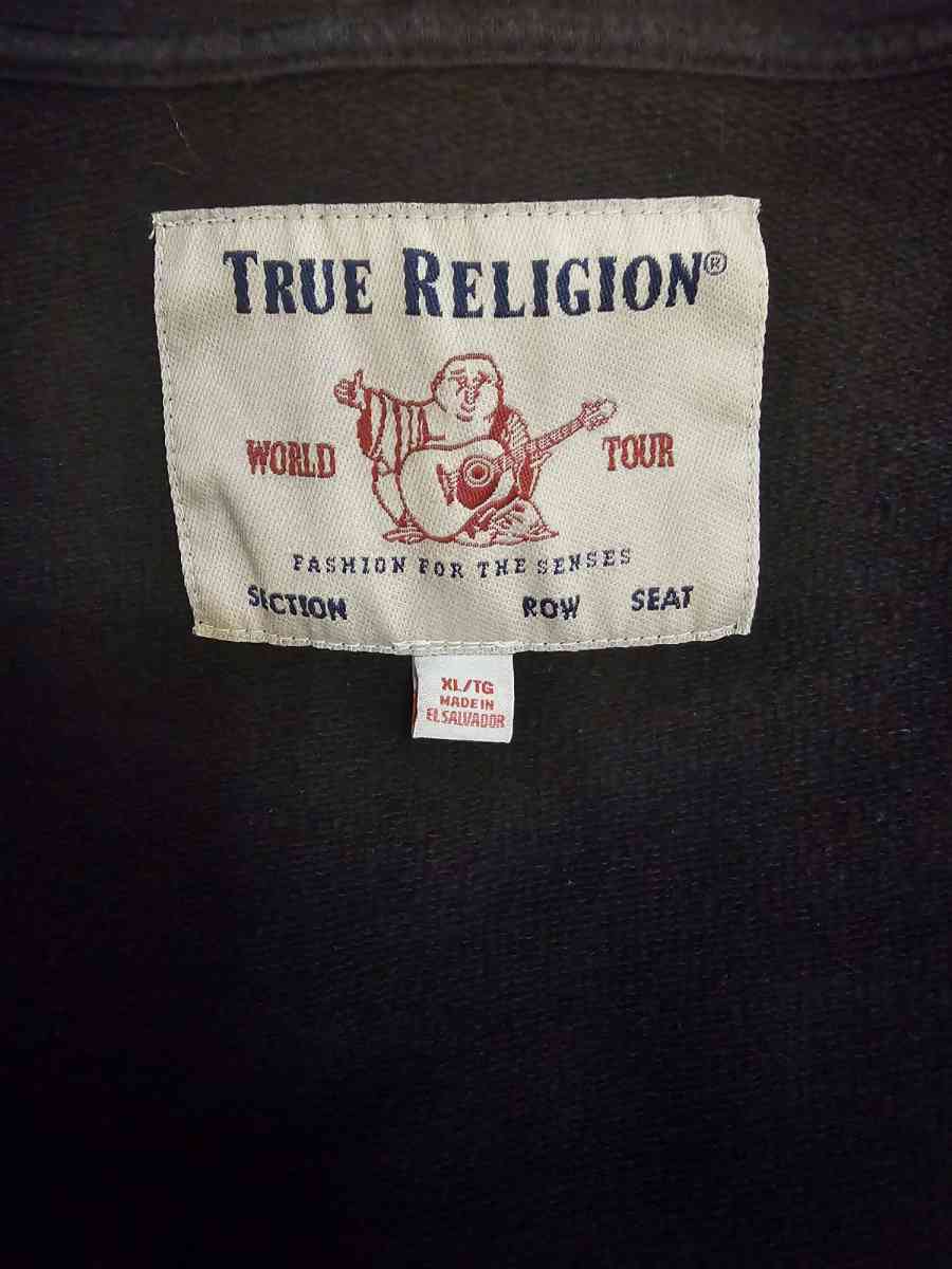 True Religion Black Hoodie XL - Indianapolis, Indiana - FleaMarketBay
